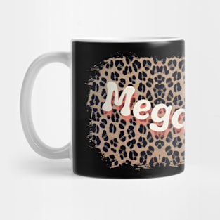 Megan Name on Leopard Mug